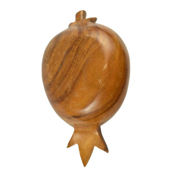 Vintage Monkey Pod Pineapple Wooden Bowl Salad Set 7 Pieces Tiki Beach - Picture 6 of 11